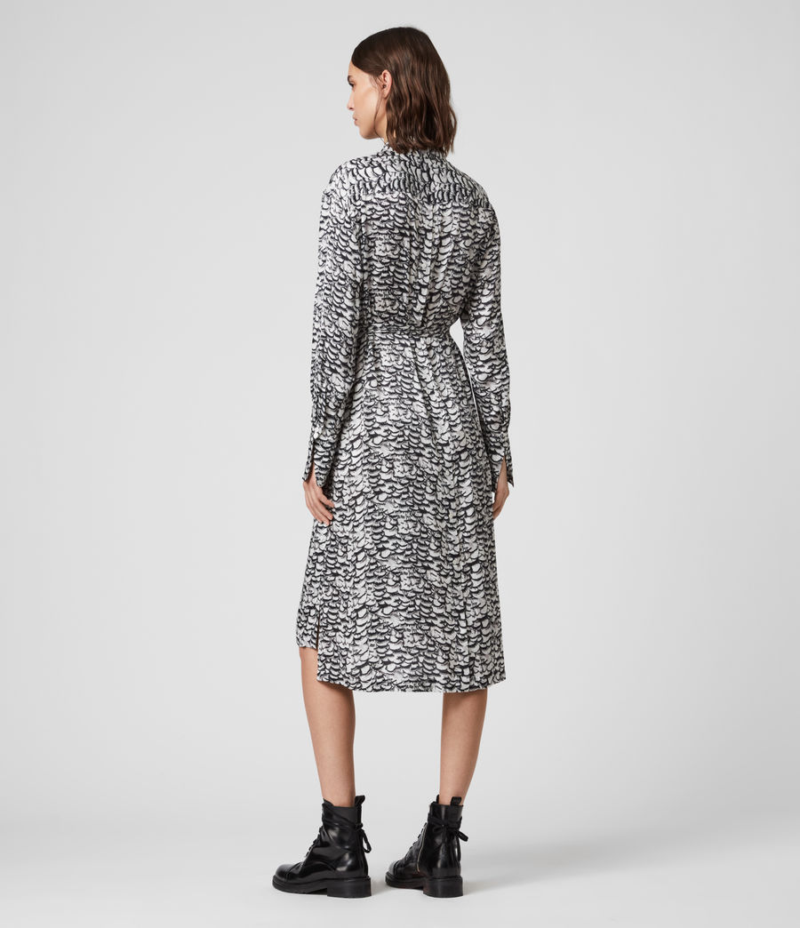 ALLSAINTS UK: Womens Anya Plume Dress (chalk_white)