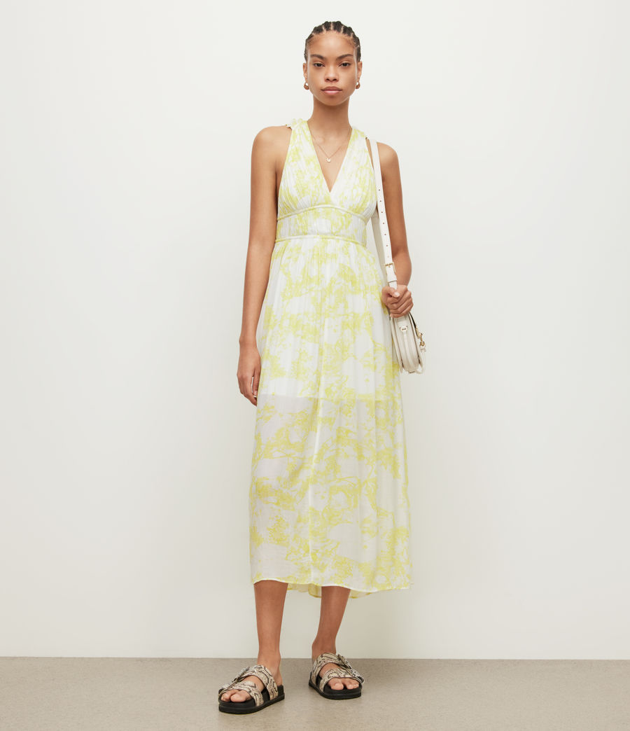Women's Avery Marama Maxi Dress (citrus_yellow) - Image 3