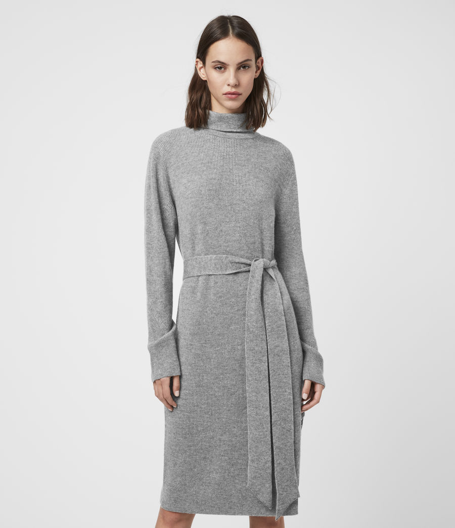 grey jumper dress