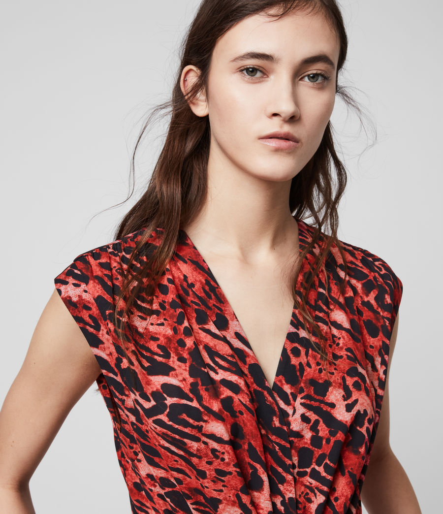 ALLSAINTS UK: Womens Tate Ambient Dress (red)