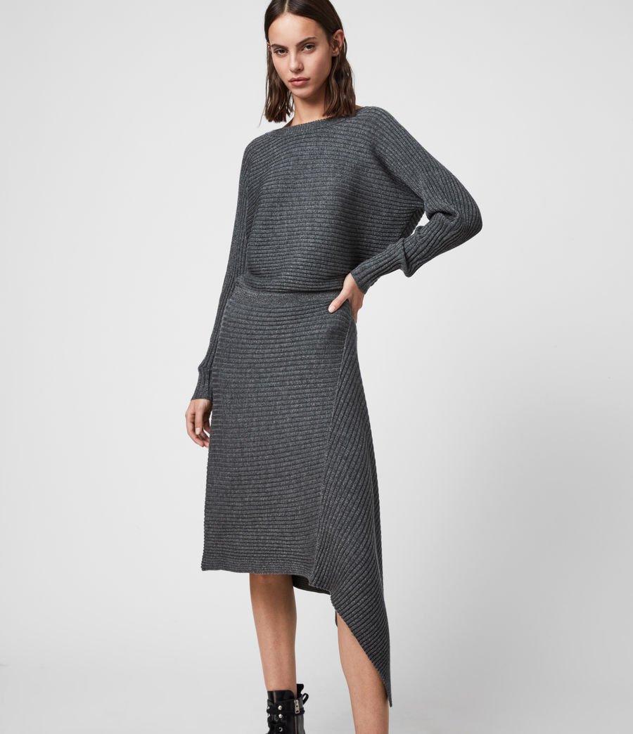 all saints wool dress