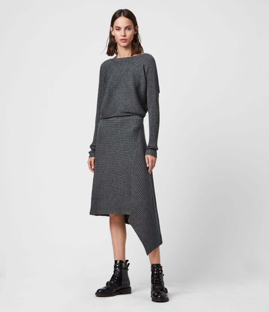 all saints grey dress