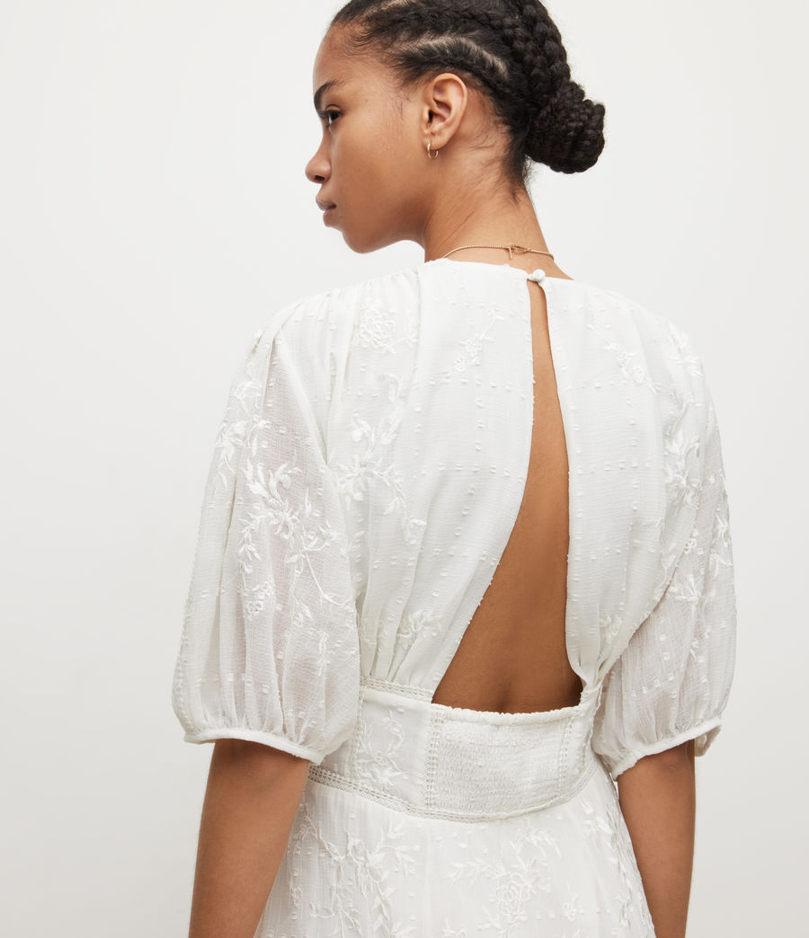 Women's Aspen Embroidered Dress (chalk_white) - Image 2