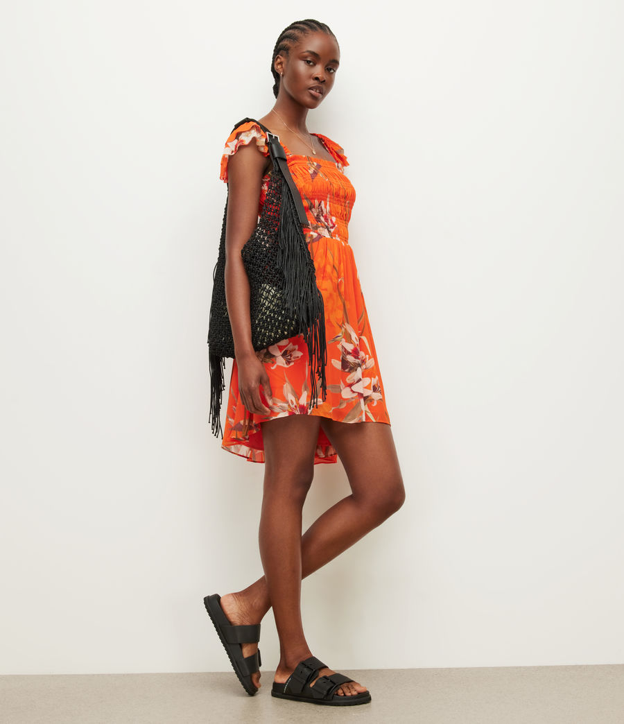 Women's Malika Dorada Mini Dress (flame_orange) - Image 4