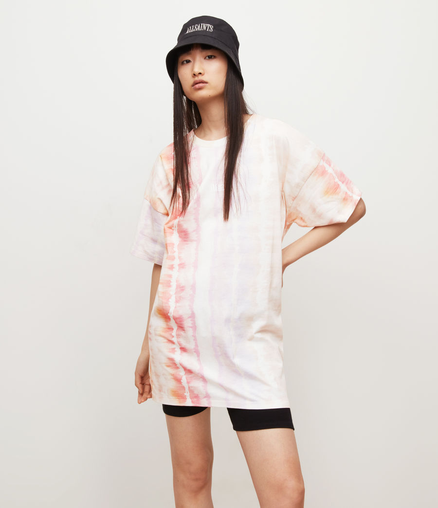 Women's Marea Mini T-Shirt Dress (rainbow_pink) - Image 1