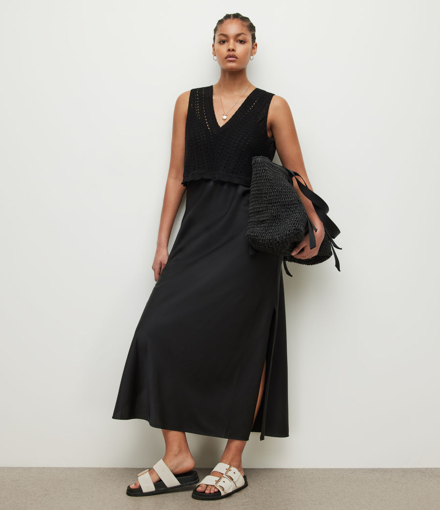 Women's Cass 2-In-1 Dress (black) - Image 4