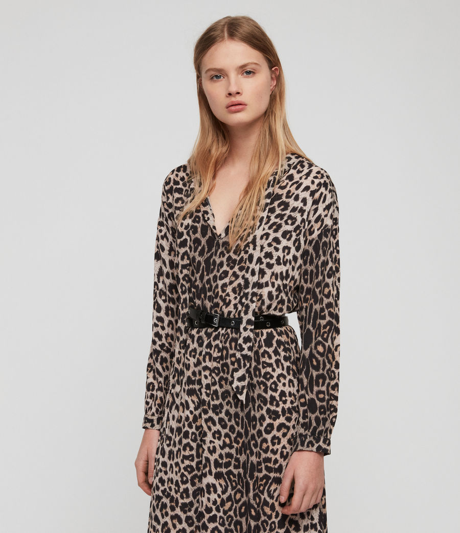 all saints leopard dress