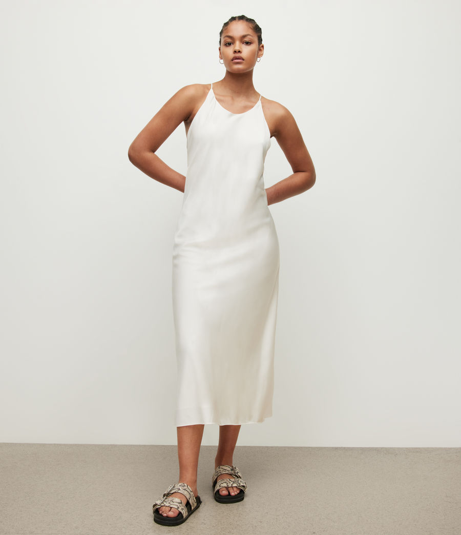 Womens Coralie Slip Dress (white) - Image 3