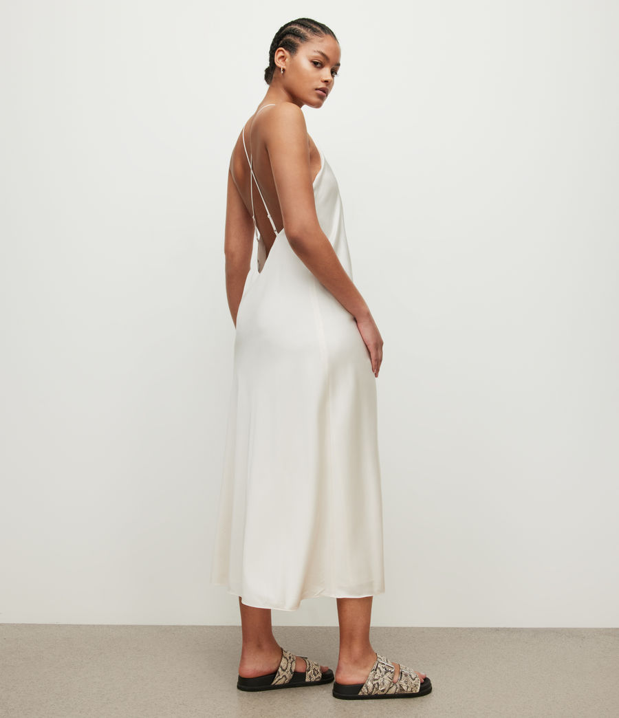 Womens Coralie Slip Dress (white) - Image 5