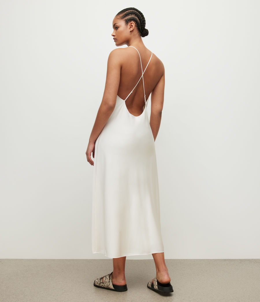 Womens Coralie Slip Dress (white) - Image 7