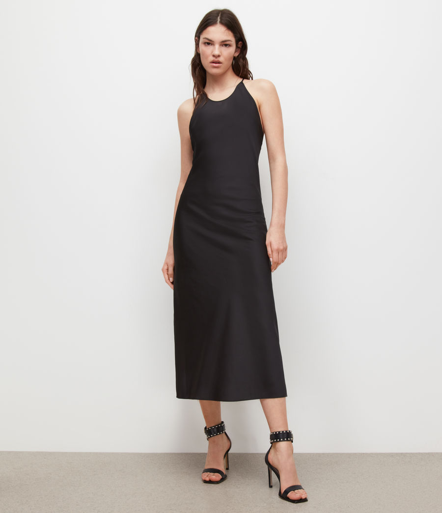 Women's Coralie Slip Dress (black) - Image 1