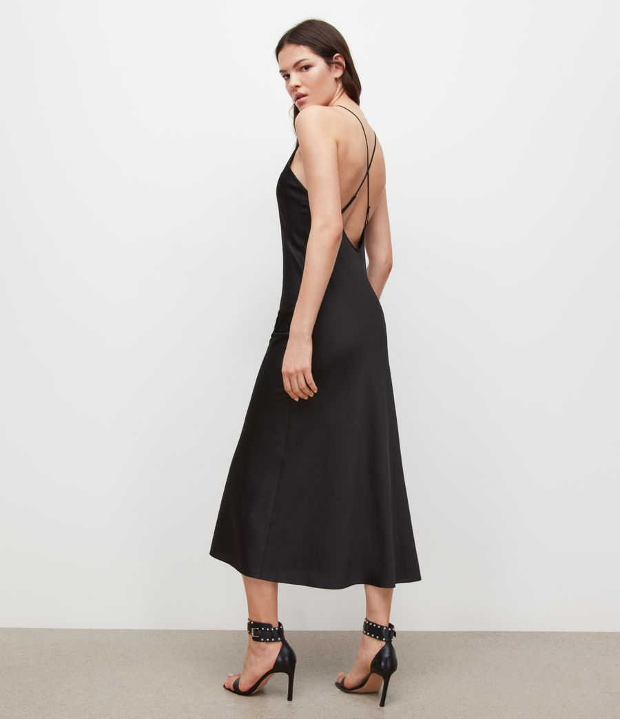 Women's Coralie Slip Dress (black) - Image 4