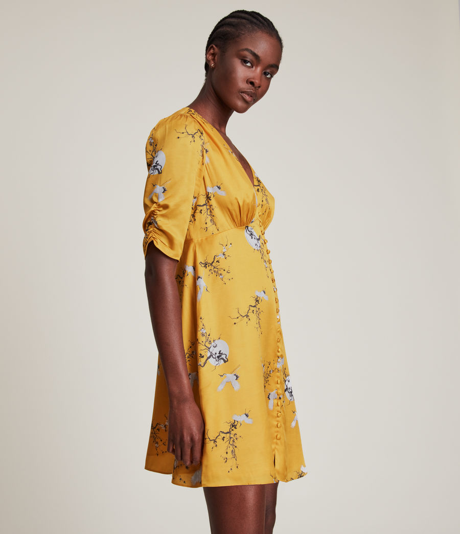 Womens Kota Aurora Dress (ochre_yellow) - Image 4