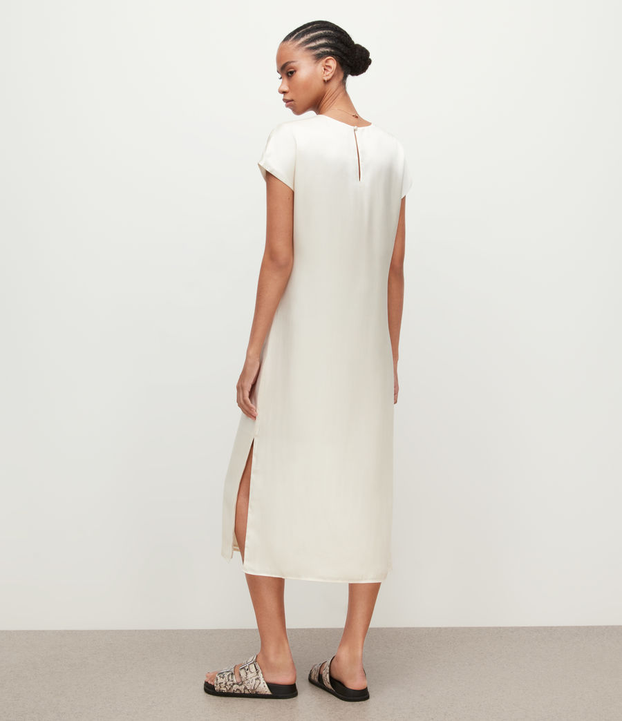 Women's Etta Silk Blend Maxi Dress (off_white) - Image 5