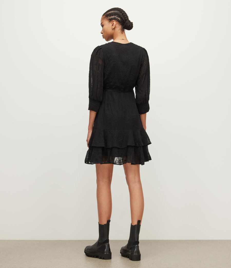 Women's Ari Ossia Embroidered Dress (black) - Image 5