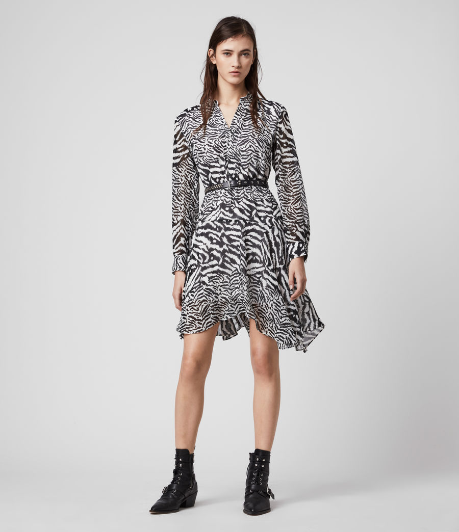 all saints animal print dress