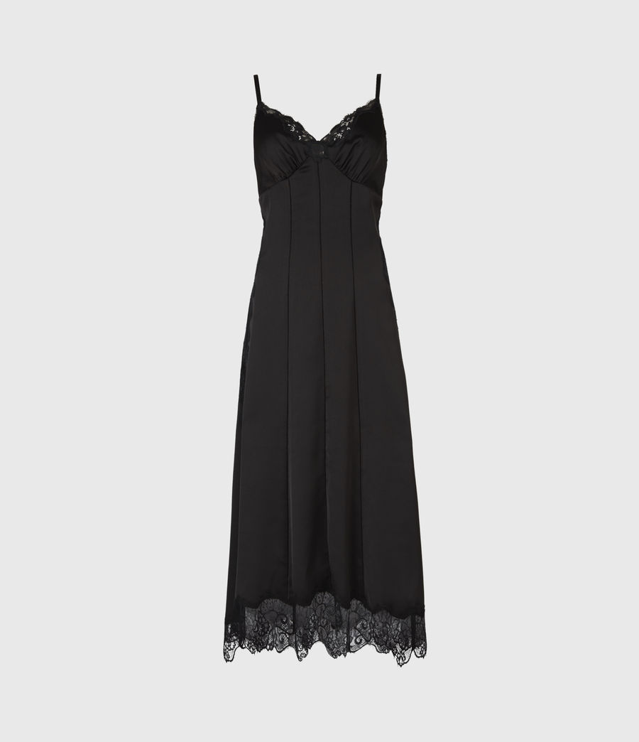 ALLSAINTS UK: Womens Lalita Slip Dress (black)
