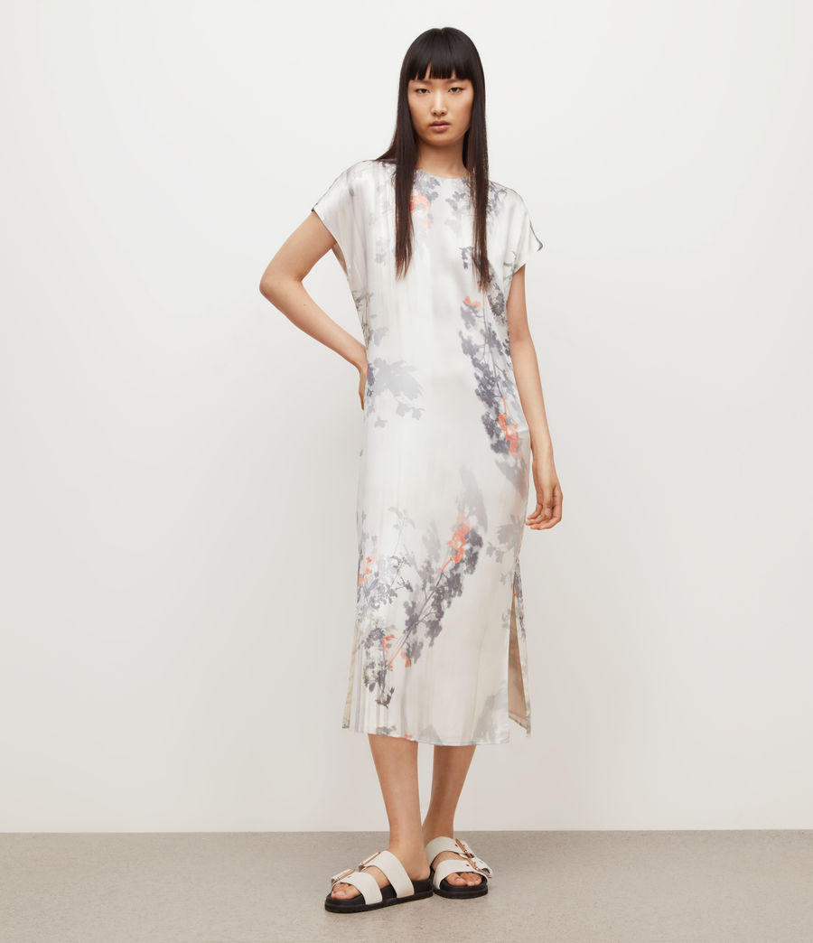 Women's Etta Koura Silk Blend Dress (off_white) - Image 1