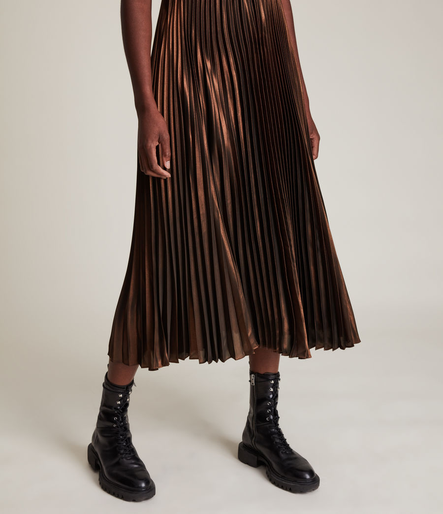 Women's Jaclyn Shine 2-In-1 Dress (black_copper) - Image 5