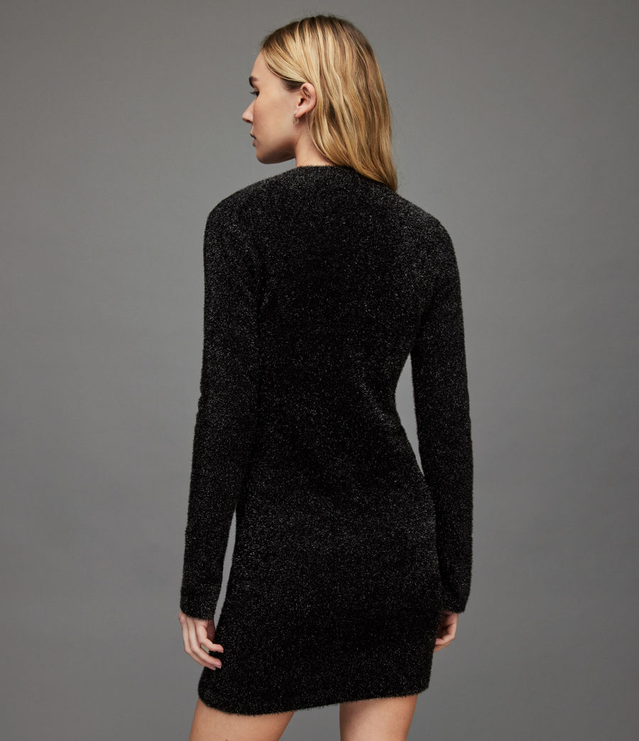 Women's Sparkle Mini Dress (black) - Image 5