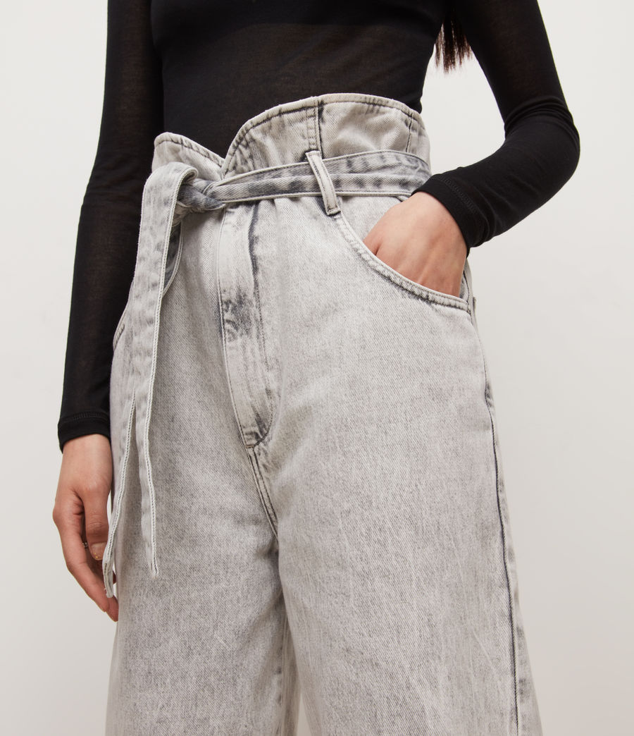 Women's Sammy High-Rise Paperbag Jeans (snow_grey) - Image 3