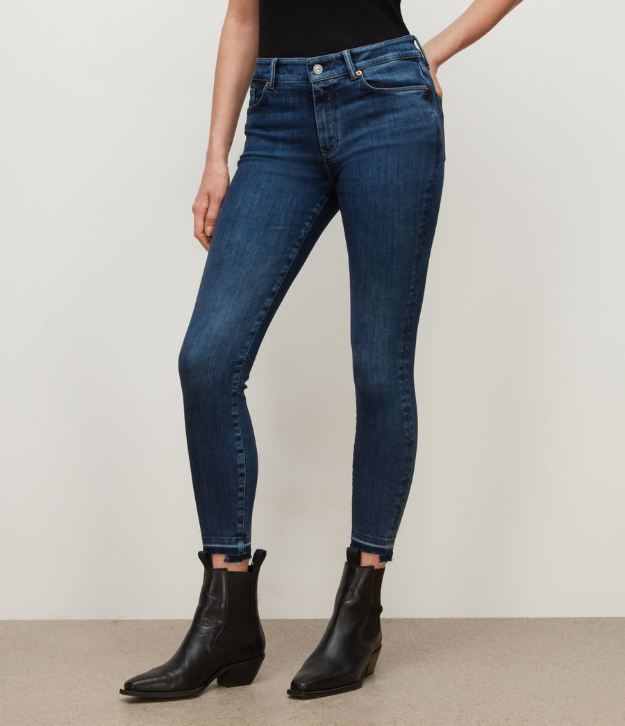 Womens Miller Mid-Rise Skinny Jeans (dark_indigo) - Image 5