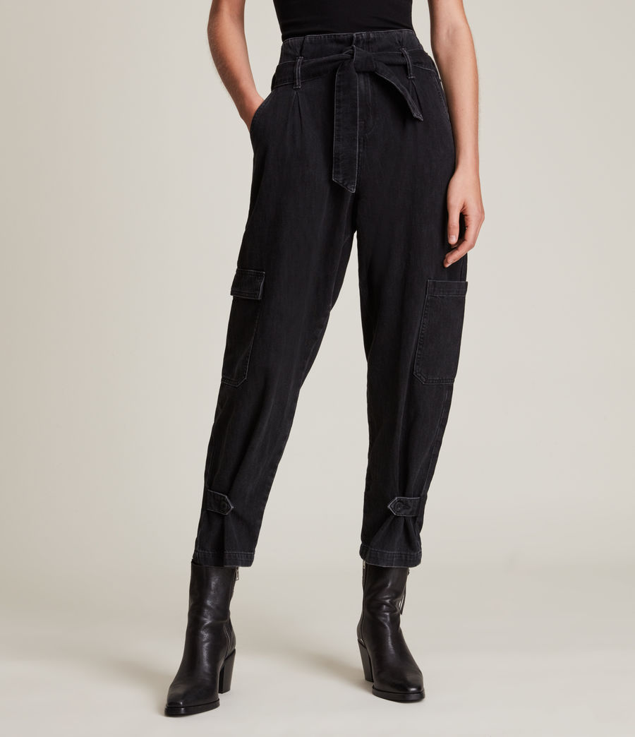 paperbag jeans black