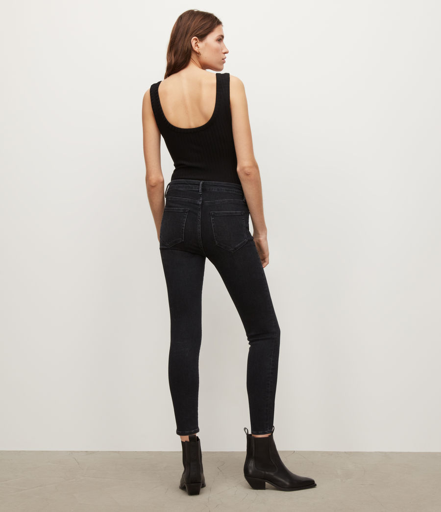 Women's Miller Mid-Rise Size Me Skinny Jeans (washed_black) - Image 5