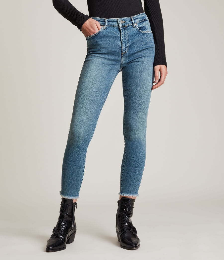Womens Miller Mid-Rise Push Up Skinny Jeans (mid_indigo) - Image 2