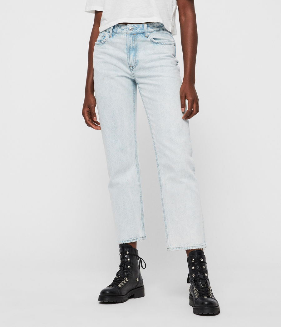 light blue high rise jeans