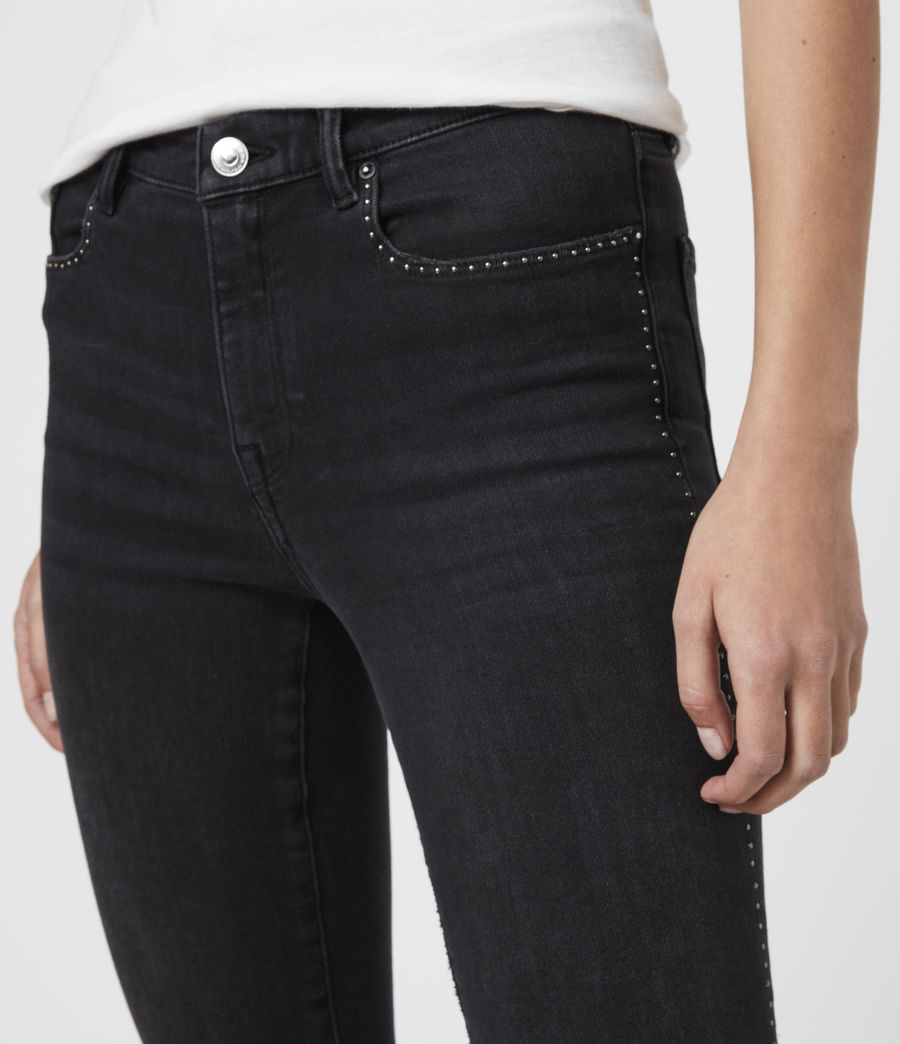 ALLSAINTS UK: Womens Grace Ministud Cropped Mid-Rise Skinny Jeans ...