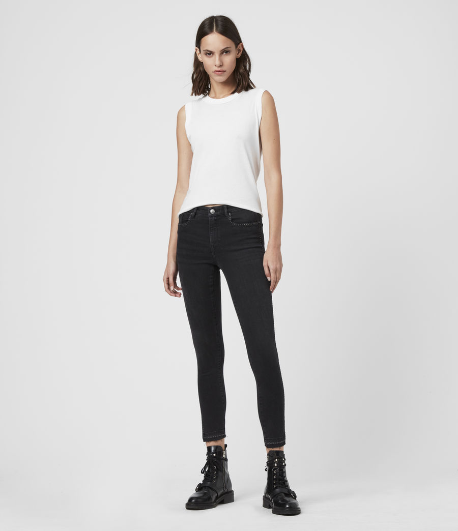 just black grace high rise skinny jeans