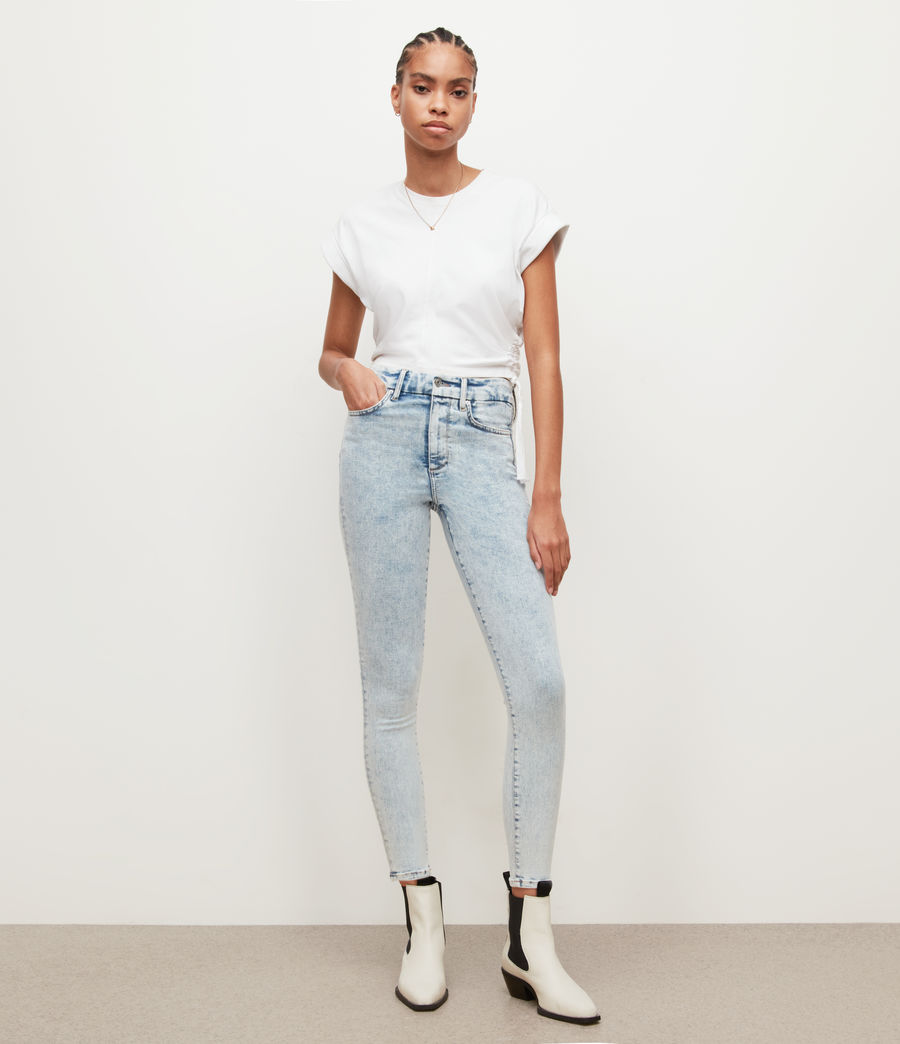 Damen Dax High-Rise Skinny Jeans (snow_indigo) - Image 1