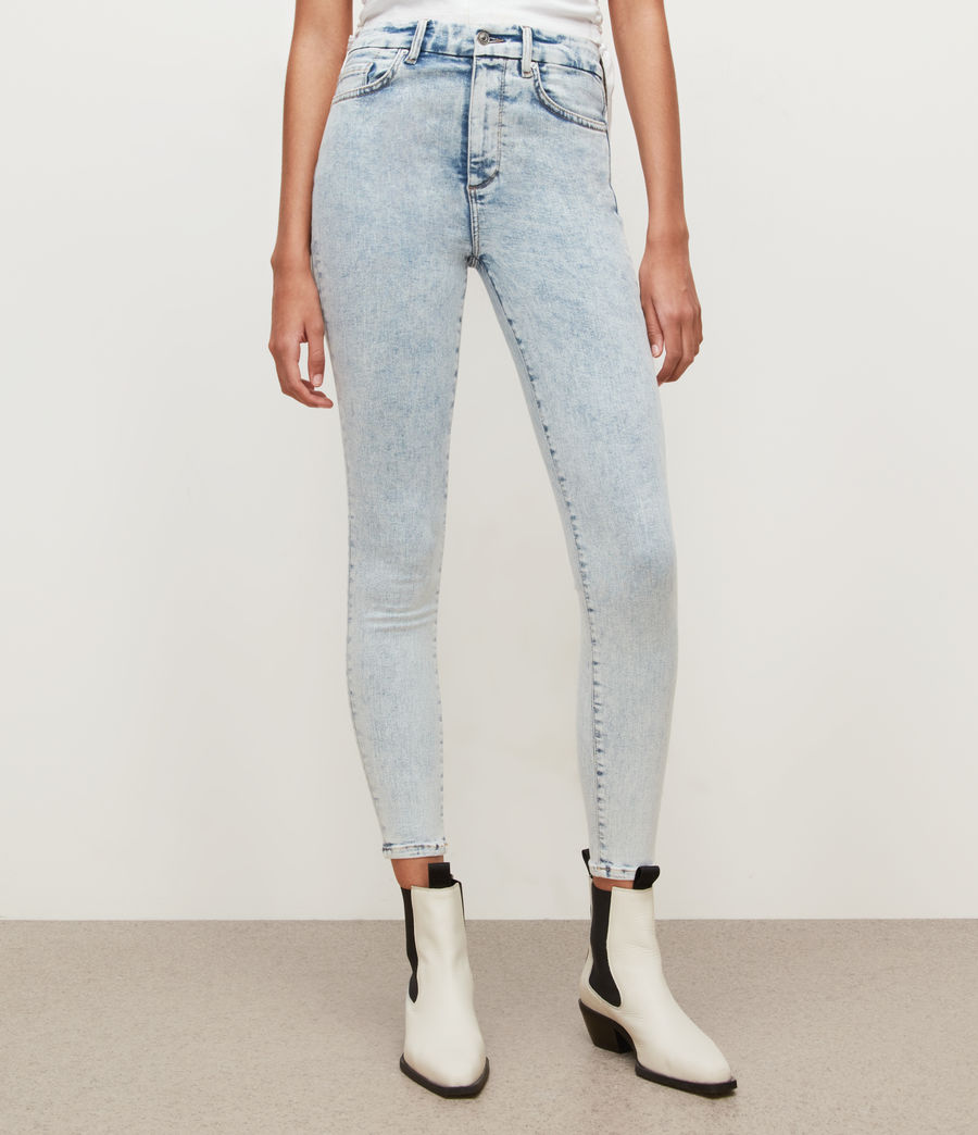 Women's Dax High-Rise Skinny Jeans (snow_indigo) - Image 2