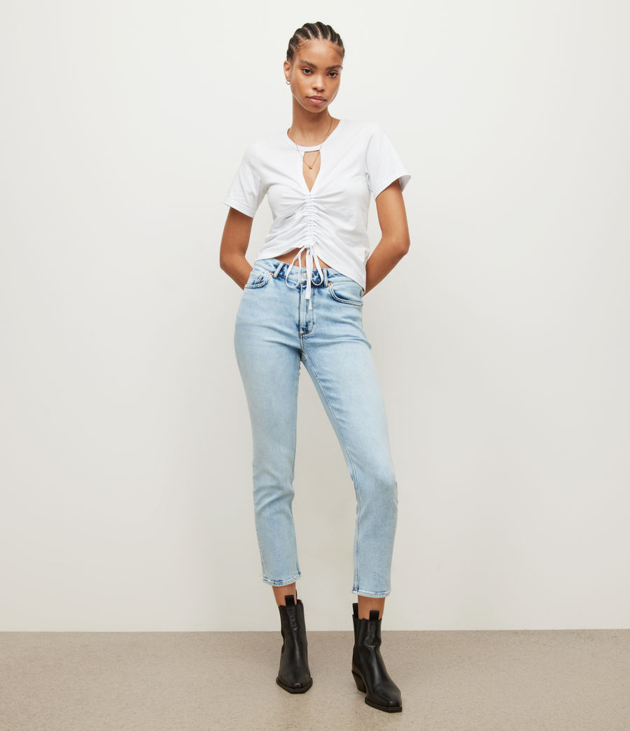 Women's Imogen Mid-Rise Slim Jeans (mid_indigo) - Image 1