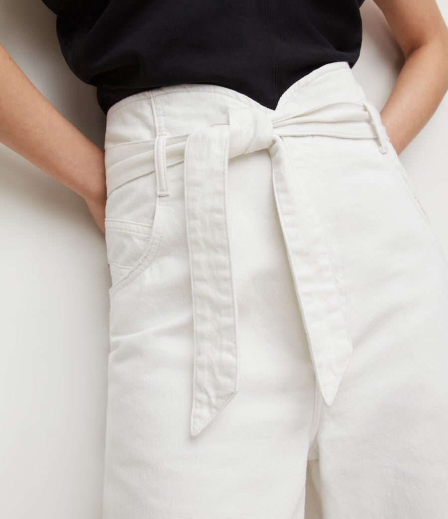 Damen Sammy Paperbag Jeans (white) - Image 3