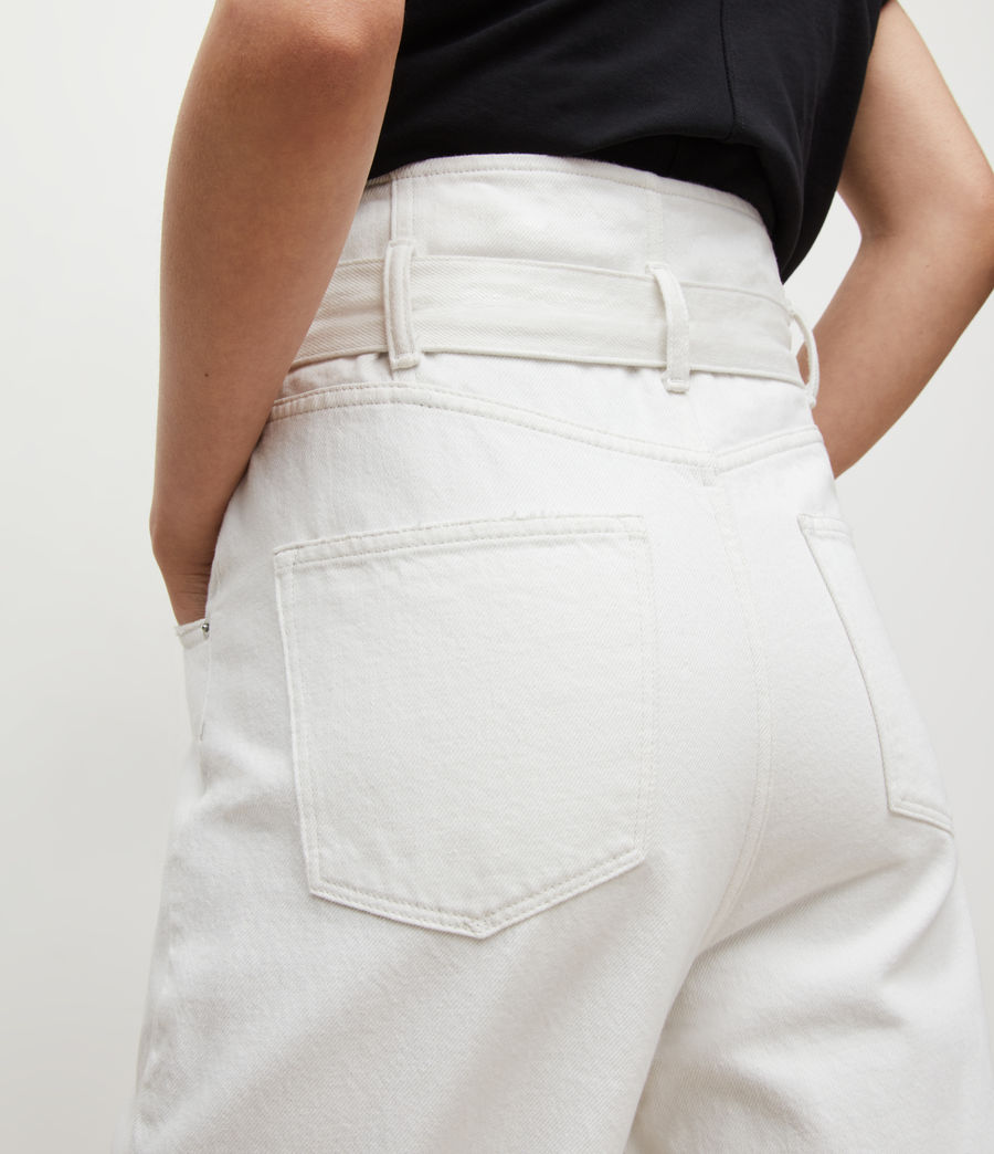 Women's Sammy High-Rise Paperbag Jeans (white) - Image 4