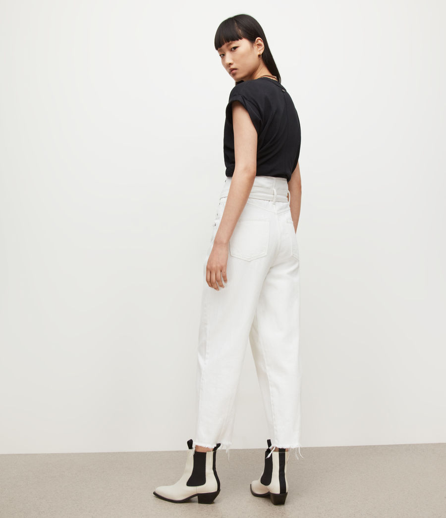 Women's Sammy High-Rise Paperbag Jeans (white) - Image 5