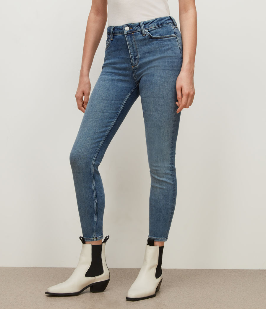Women's Dax High-Rise Size Me Skinny Jeans (washed_indigo) - Image 2