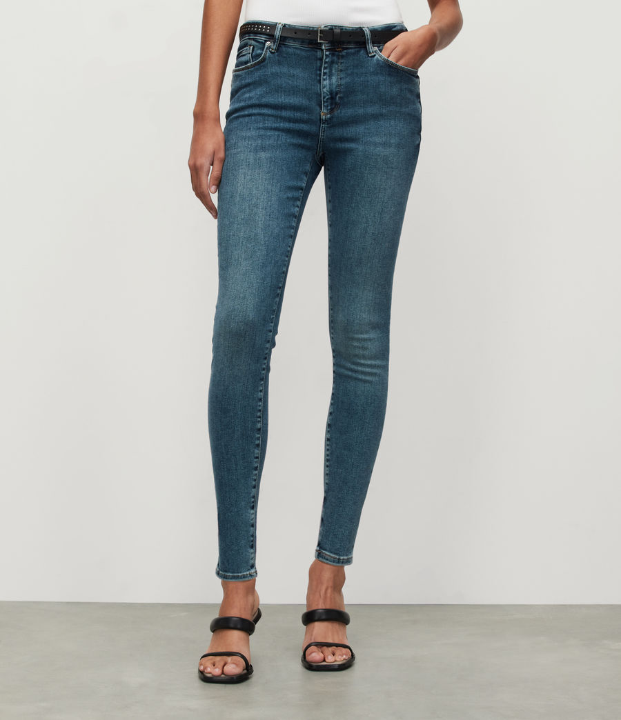 Womens Miller Mid-Rise Size Me Skinny Jeans (hunter_blue) - Image 2