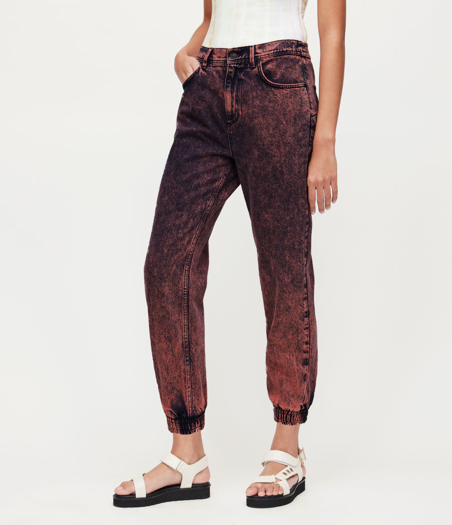 Damen Talli High-Rise Relaxed Cuffed Jeans (acid_peach) - Image 2