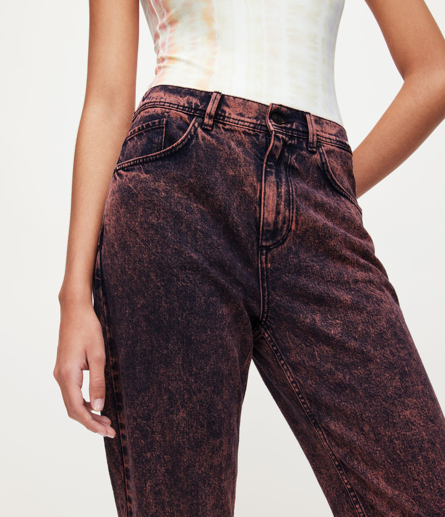 Damen Talli High-Rise Relaxed Cuffed Jeans (acid_peach) - Image 3
