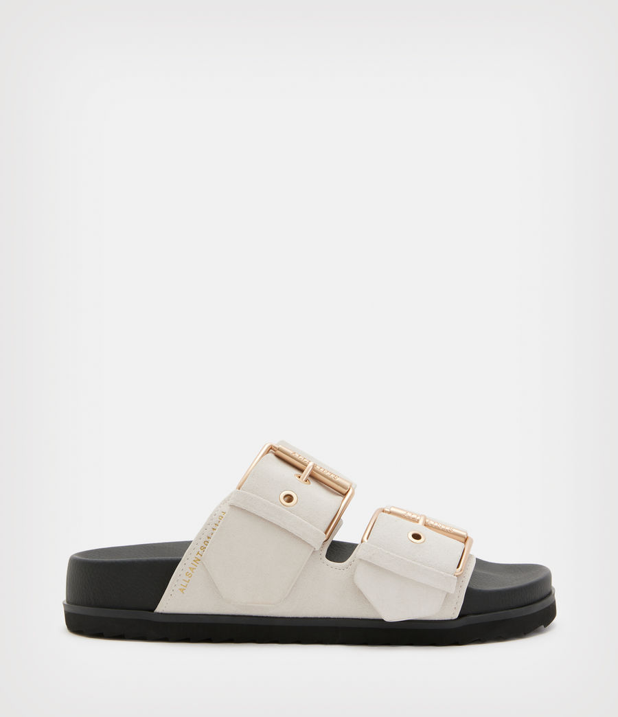Women's Sian Suede Sandals (stone_white) - Image 1