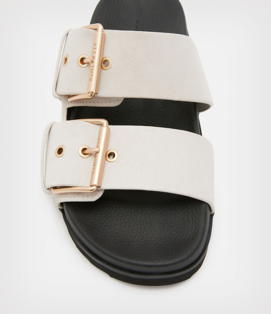 Women's Sian Suede Sandals (stone_white) - Image 2