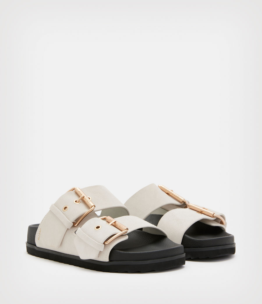 Women's Sian Suede Sandals (stone_white) - Image 3