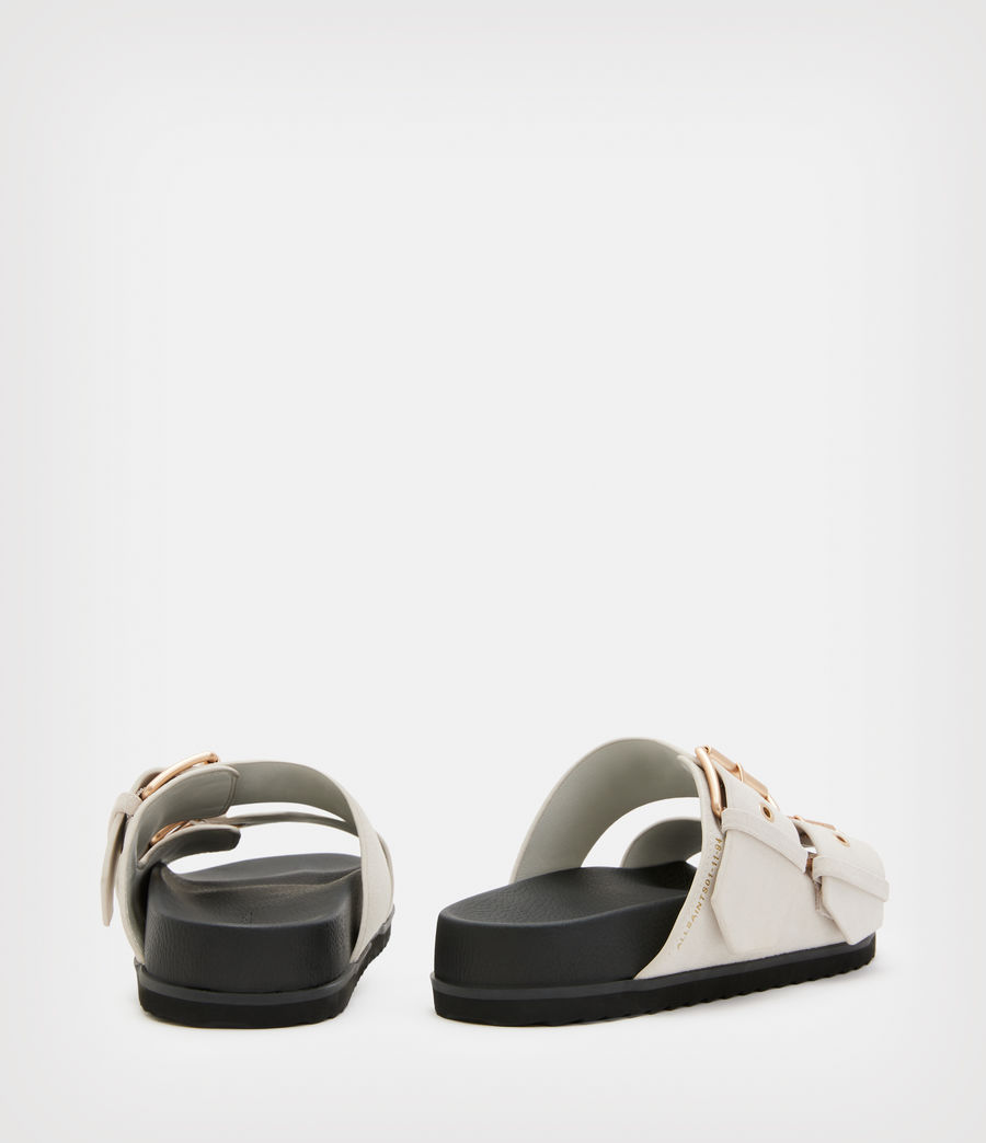 Womens Sian Suede Sandals (stone_white) - Image 5