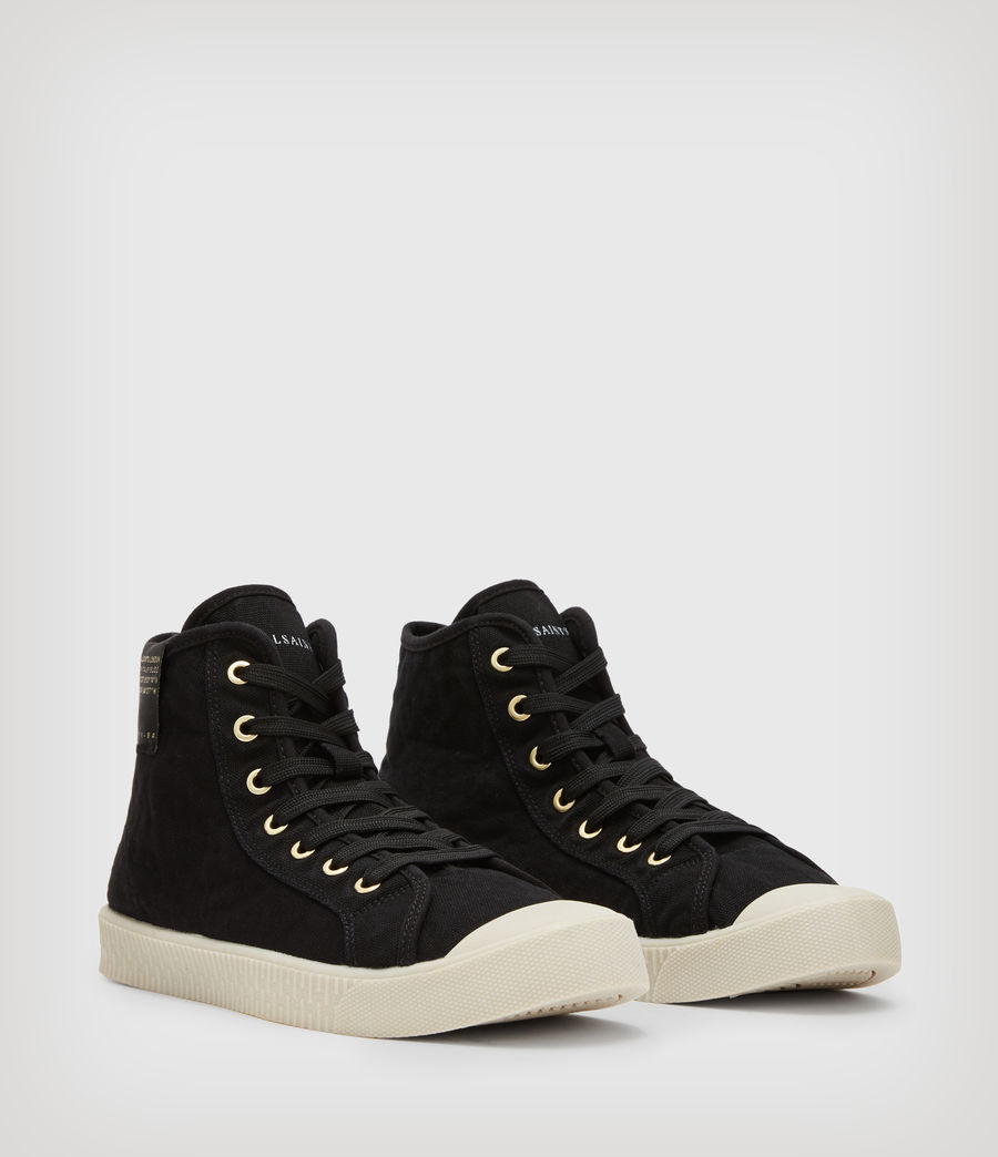 Womens Demmy High Top Sneakers (black) - Image 5