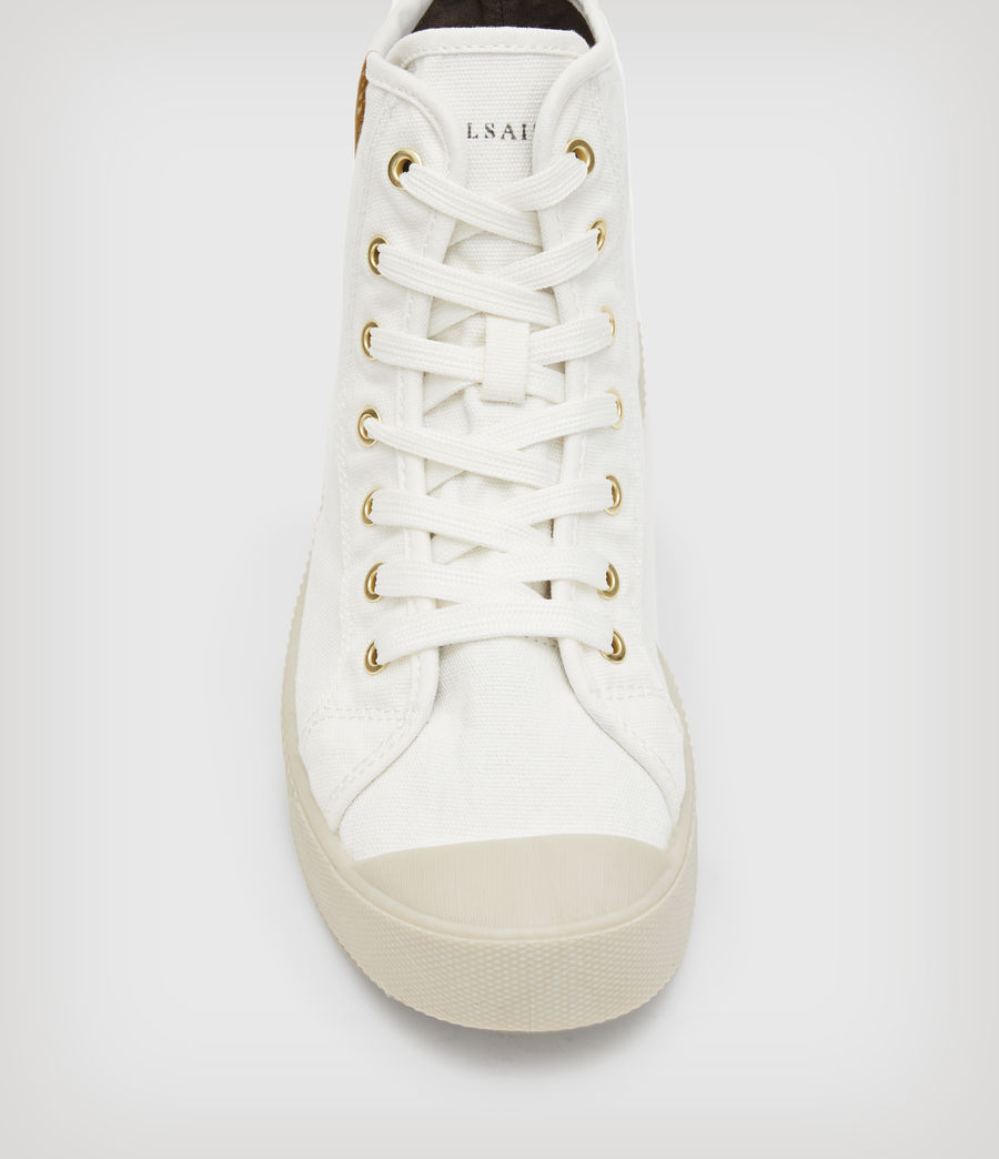 Women's Demmy High Top Trainers (white) - Image 3