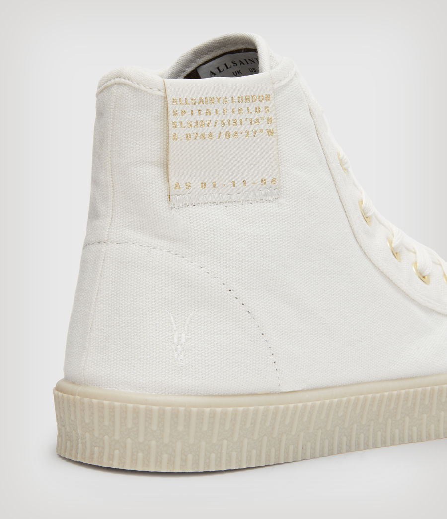Womens Demmy High Top Sneakers (white) - Image 6