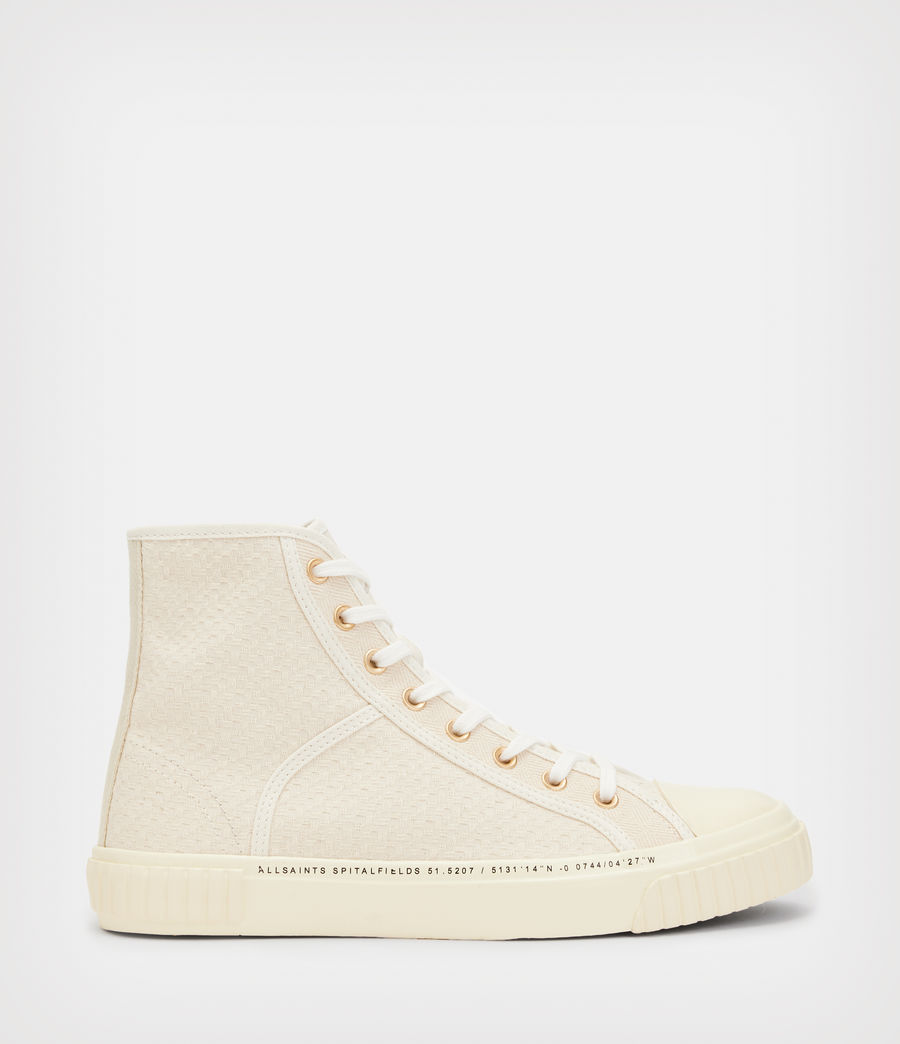 Women's Dana Texture High Top Trainers (off_white) - Image 1